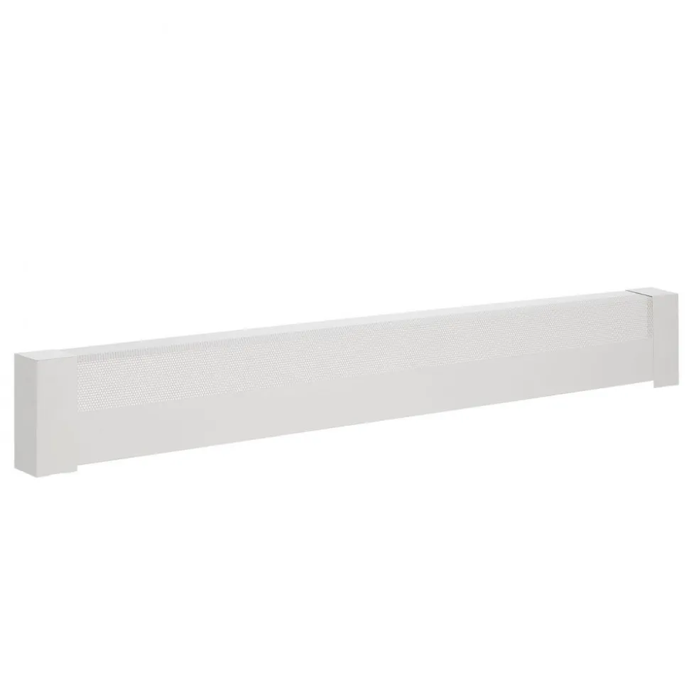 VEVOR Baseboard Heater Covers, Basic Series 5 ft Standard Electric Heating Unit Front Cover for Home Improvement, Heavy-duty Steel, Easy Installation for Bedroom Replacing Old Cover, White