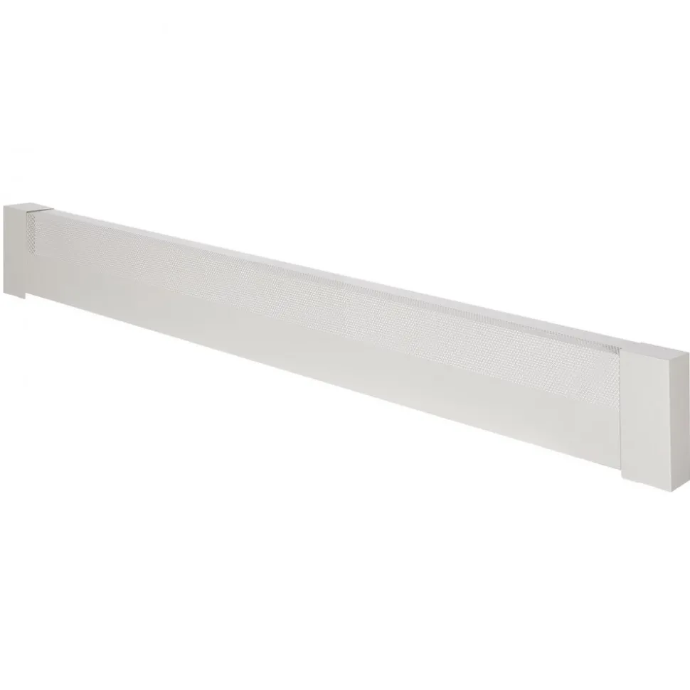 VEVOR Baseboard Heater Covers, Basic Series 5 ft Standard Electric Heating Unit Front Cover for Home Improvement, Heavy-duty Steel, Easy Installation for Bedroom Replacing Old Cover, White