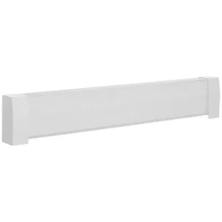 VEVOR Baseboard Heater Covers, Basic Series 6 ft Standard Electric Heating Unit Front Cover for Home Improvement, Heavy-duty Steel, Easy Installation for Bedroom Replacing Old Cover, White