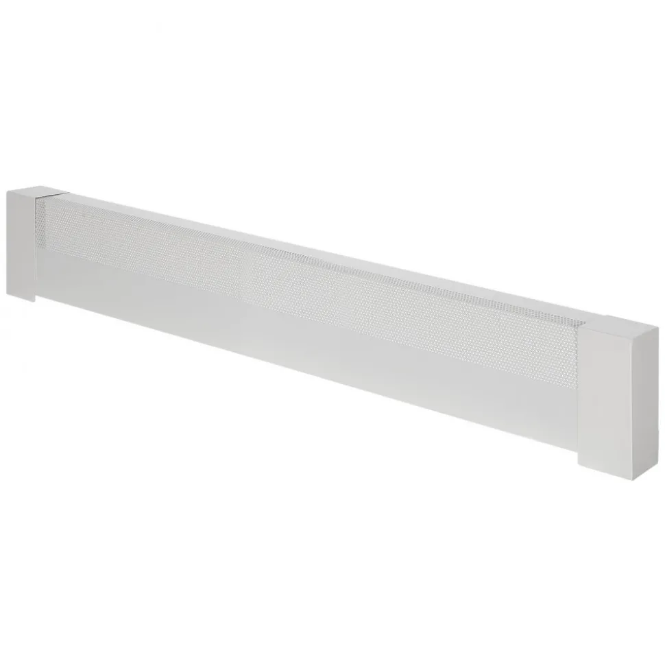 VEVOR Baseboard Heater Covers, Basic Series 4 ft Standard Electric Heating Unit Front Cover for Home Improvement, Heavy-duty Steel, Easy Installation for Bedroom Replacing Old Cover, White