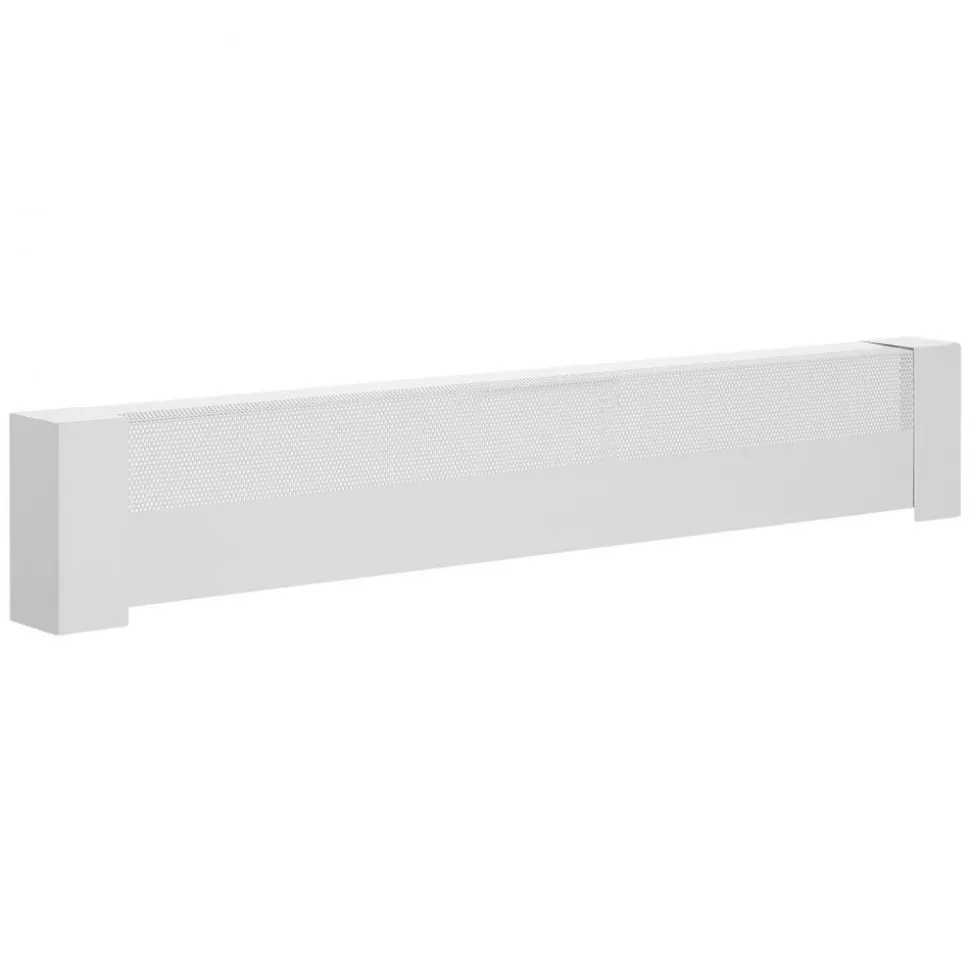 VEVOR Baseboard Heater Covers, Basic Series 4 ft Standard Electric Heating Unit Front Cover for Home Improvement, Heavy-duty Steel, Easy Installation for Bedroom Replacing Old Cover, White