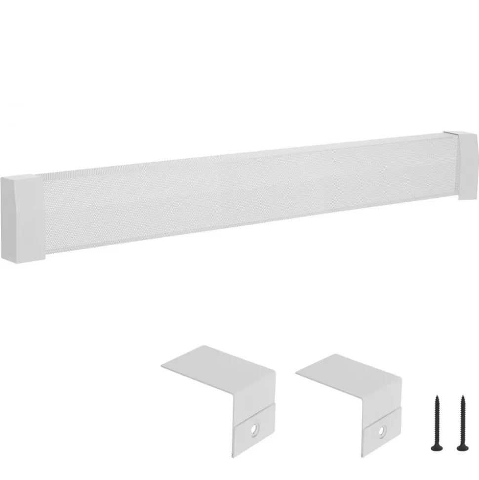 VEVOR Baseboard Heater Covers, Premium Series 5 ft Standard Electric Heating Unit Front Cover for Home Improvement, Heavy-duty Steel, Easy Installation for Bedroom Replacing Old Cover, White