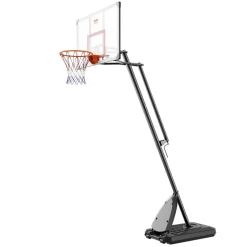 VEVOR Basketball Hoop, 7.6-10 ft Adjustable Height Portable Backboard System, 50 inch Basketball Hoop & Goal, Kids & Adults Basketball Set with Wheels, Stand, and Fillable Base, for Outdoor/Indoor