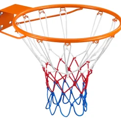 VEVOR Basketball Rim, Wall Door Mounted Basketball Hoop, Heavy Duty Q235 Basketball Flex Rim Goal Replacement with Net, Standard 18" Indoor and Outdoor Hanging Basketball Hoop for Kids Adults