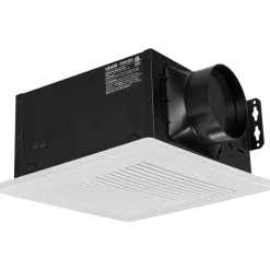 VEVOR Bathroom Exhaust Fan, 50-80-110 CFM Bathroom Vent, Low-Noise, Premium Motor Ceiling Fan, Standard 4-inch Duct Interface for Laundry Room, Storage Room, Home Ventilation, White