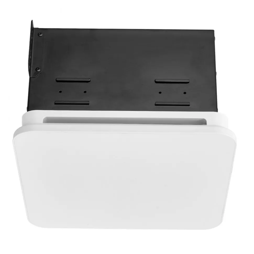 VEVOR Bathroom Exhaust Fan with LED Light, 80 CFM Bathroom Vent Three Gear Color Temp, 1.5 Sones Low-Noise, Premium AC Motor Ceiling Fan for Laundry Room, Storage Room, Home Ventilation, White