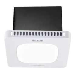 VEVOR Bathroom Exhaust Fan with LED Light, 130 CFM Bathroom Vent Three Gear Color Temp, 1.5 Sones Low-Noise, Premium AC Motor Ceiling Fan for Laundry Room, Storage Room, Home Ventilation, White