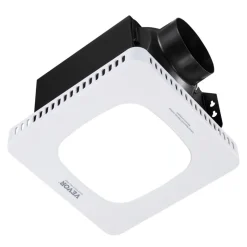 VEVOR Bathroom Exhaust Fan with LED Light, 130 CFM Bathroom Vent Three Gear Color Temp, 1.5 Sones Low-Noise, Premium AC Motor Ceiling Fan for Laundry Room, Storage Room, Home Ventilation, White