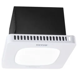 VEVOR Bathroom Exhaust Fan with LED Light, 110 CFM Bathroom Vent Three Gear Color Temp, 1.5 Sones Low-Noise, Premium AC Motor Ceiling Fan for Laundry Room, Storage Room, Home Ventilation, White