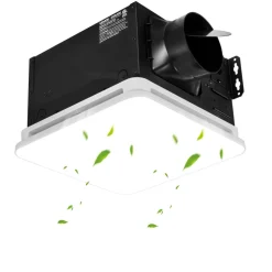 VEVOR Bathroom Exhaust Fan with LED Light, 80 CFM 4000K Bathroom Vent, 1.5 Sones Low-Noise, Premium Motor Ceiling Fan for Laundry Room, Storage Room, Home Ventilation, White