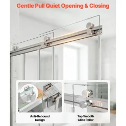 VEVOR Bathtub Shower Door 27.5