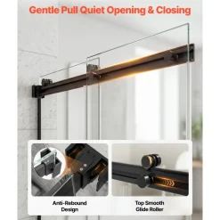 VEVOR Bathtub Shower Door 60