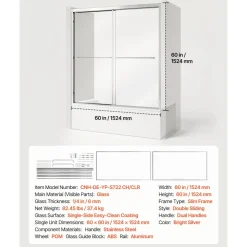 VEVOR Bathtub Shower Door 60