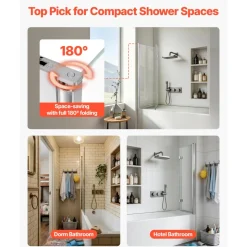 VEVOR Bathtub Shower Door 47