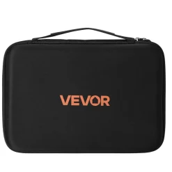 VEVOR Battery Organizer Storage Box, Battery Case Bag with Tester BT-168, Waterproof Batteries Organizer Storage Case with Zipper, Holds 167 Batteries AA AAA C D 9V Button, Black (Box Only)