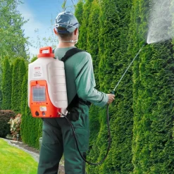 VEVOR Battery Powered Backpack Sprayer, 0-90 PSI Adjustable Pressure, 4 Gallon Tank, Back Pack Sprayer with 8 Nozzles and 2 Wands, 12V 8Ah Battery, Wide Mouth Lid for Weeding, Spraying, Cleaning