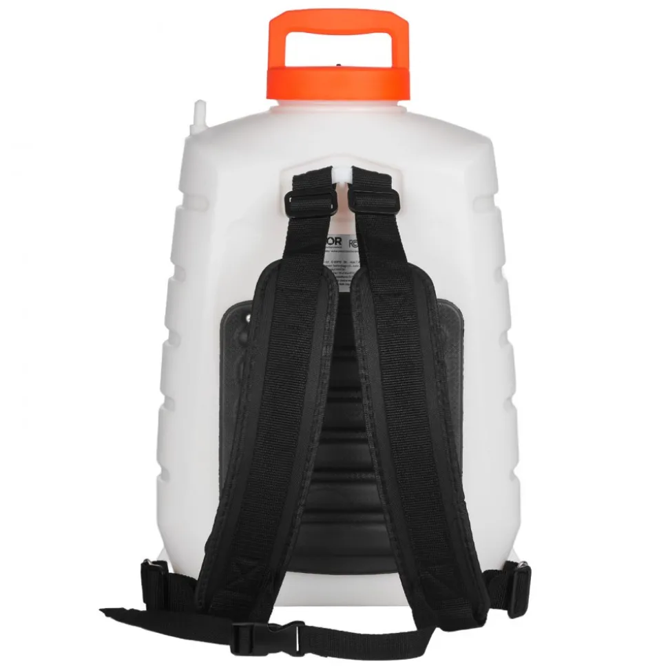 VEVOR Battery Powered Backpack Sprayer, 0-90 PSI Adjustable Pressure, 4 Gallon Tank, Back Pack Sprayer with 8 Nozzles and 2 Wands, 12V 8Ah Battery, Wide Mouth Lid for Weeding, Spraying, Cleaning