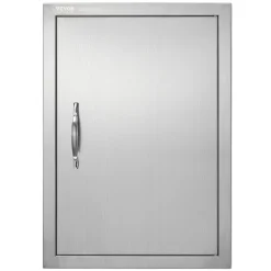 VEVOR BBQ Access Door, 36W x 24H Inch Double Outdoor Kitchen Door, Stainless Steel Flush Mount Door, Wall Vertical Door with Handles, for BBQ Island, Grilling Station, Outside Cabinet
