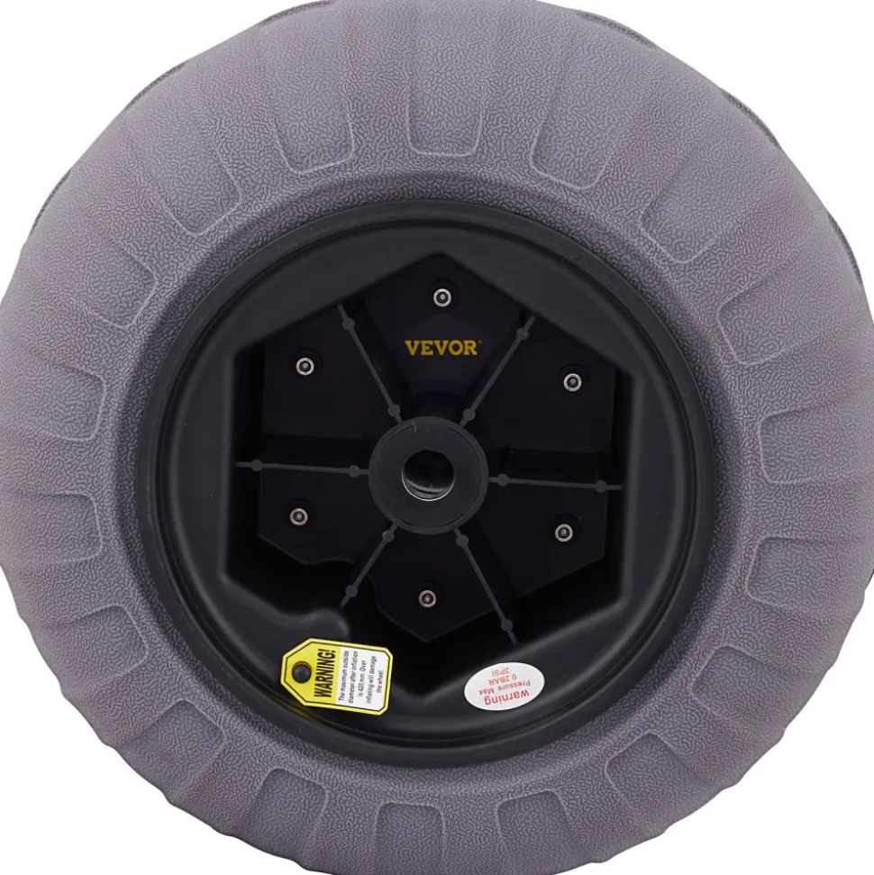 VEVOR Beach Balloon Wheels, 16" Replacement Sand Tires, TPU Cart Tires for Kayak Dolly, Canoe Cart and Buggy with Free Air Pump, 2-Pack