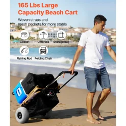 VEVOR Beach Dolly with Big Wheels for Sand, 20.1