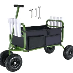 VEVOR Beach Fishing Cart, 300 lbs Load Capacity, Foldable Fish and Marine Cart with Four 11