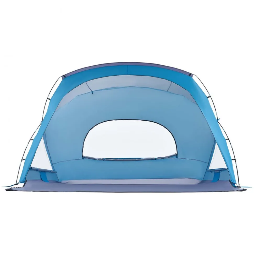 VEVOR Beach Tent Sun Shelter for 6 Person, UPF 50+ Protection, Portable Sun Shade Canopy with Carrying Bag & Sand Pockets, Lightweight and Easy Setup Beach Umbrella for Family Camping Outdoor Picnic