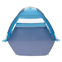 VEVOR Beach Tent Sun Shelter for 6 Person, UPF 50+ Protection, Portable Sun Shade Canopy with Carrying Bag & Sand Pockets, Lightweight and Easy Setup Beach Umbrella for Camping Fishing Outdoor Picnic