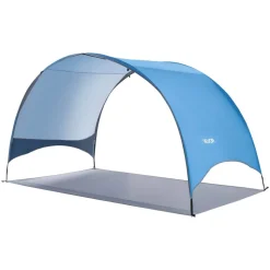 VEVOR Beach Tent Sun Shelter for 4 Person, UPF 50+ Protection, Portable Sun Shade Canopy with Carrying Bag & Ground Stakes, Lightweight and Easy Setup Beach Umbrella for Camping Fishing Outdoor Picnic