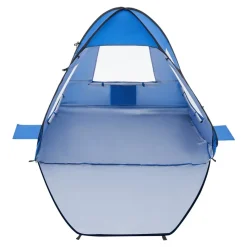 VEVOR Beach Tent Sun Shelter for 2 Person, UPF 50+ Protection, Portable Sun Shade Canopy with Carrying Bag & Sand Pockets, Lightweight and Easy Setup Beach Umbrella for Camping Fishing Outdoor Picnic