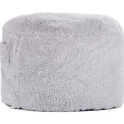 VEVOR Bean Bag Bed Chair, Convertible Chair from BeanBag to Lounge or Mattress, Gaint Bean Bag Chair Bed with Washable Cover for Adults, Fluffy Plush, Foam Filling and Side Pocket, Grey(Queen Size)