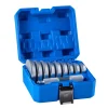 VEVOR Bearing Press Kit, 10 Pcs, Bearing Race and Seal Driver Set with 9 Bushings and Handle Shaft, Bushing Driver Tool Set, Heavy Duty Aluminum Alloy Removal Installation Tool Kit with Storage Case