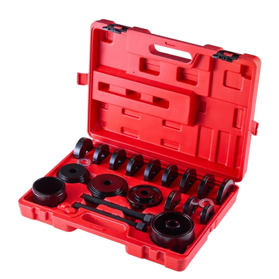 VEVOR Bearing Press Kit, 10+24 Pcs, 2 in 1 Ball Joint Press & Wheel Bearing Puller Kit, Race and Seal Driver Set with 13 Bushings, C-Frame and Sleeves, Heavy Duty Removal Installation Set with Case