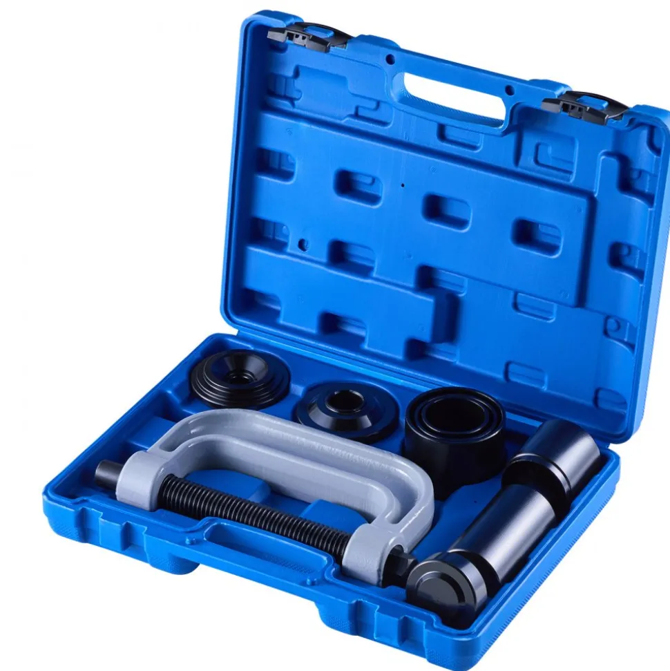 VEVOR Bearing Press Kit, 10+24 Pcs, 2 in 1 Ball Joint Press & Wheel Bearing Puller Kit, Race and Seal Driver Set with 13 Bushings, C-Frame and Sleeves, Heavy Duty Removal Installation Set with Case