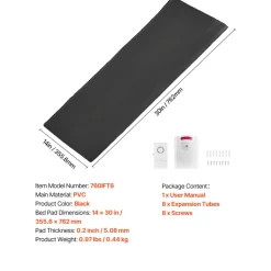 VEVOR Bed Alarm System for Elderly Adults, 14 x 30-inch Wireless Bed Sensor Pad with Pager, Safety Bed Alarms and Fall Prevention Pad for Home, Hospital, Rehabilitation Center