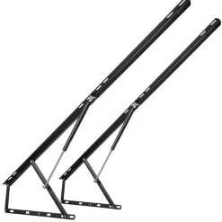 VEVOR Bed Lift, 59x79 in Compatible Extra-large Size 309 lbs Load Bearing, DIY Wall Bed Mechanical Hardware Kit Vertical Deluxe, Pneumatic Lever Heavy Duty Support, Folding for Guestroom