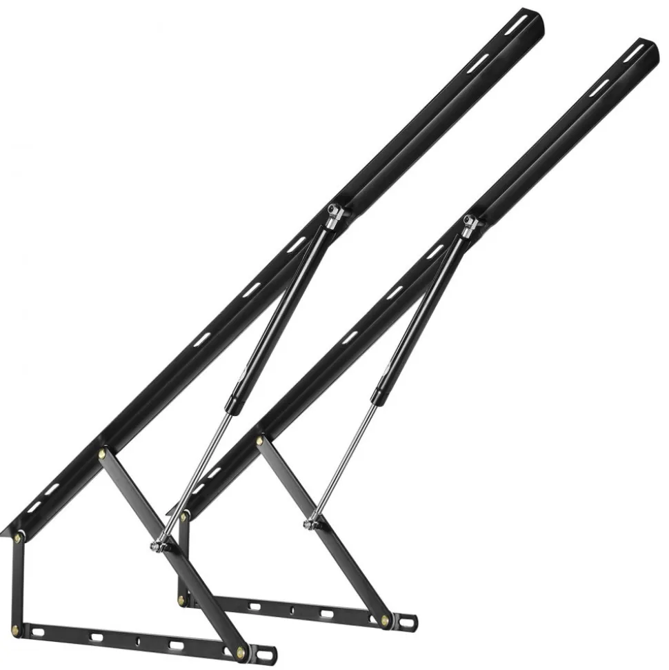 VEVOR Bed Lift, 59x71 in Compatible Bed Size 154 lbs Load Bearing, DIY Wall Bed Mechanical Hardware Kit Vertical Deluxe, Pneumatic Lever Heavy Duty Bed Support, Folding Wall Bed for Guestroom