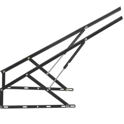VEVOR Bed Lift, 59x71 in Compatible Bed Size 154 lbs Load Bearing, DIY Wall Bed Mechanical Hardware Kit Vertical Deluxe, Pneumatic Lever Heavy Duty Bed Support, Folding Wall Bed for Guestroom