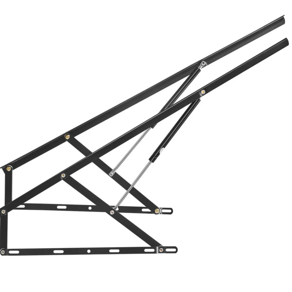 VEVOR Bed Lift, 59x71 in Compatible Bed Size 154 lbs Load Bearing, DIY Wall Bed Mechanical Hardware Kit Vertical Deluxe, Pneumatic Lever Heavy Duty Bed Support, Folding Wall Bed for Guestroom