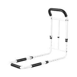 VEVOR Bed Rail for Elderly Adults 200LBS Loading Bed Side Assist Rail, High-Strength Steel Bedside Cane for Seniors, with Adjustable Height & Base Length, Non-Slip Handle, Fit King Queen Full Twin Bed