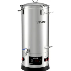 VEVOR Beer Brewing Equipment, 8 Gal/30L 304 Stainless Steel Home Beer Brewer,1500W All-in-One Home Brewing Kit with Tall strainer, Integrated Inner Barrel & Reinforced Handle