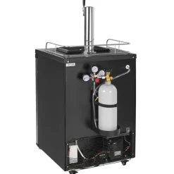 VEVOR Beer Kegerator, Single Tap Commercial Draft Beer Dispenser for D system, Refrigerator With Shelves, Hold 1 Sixth Keg, 2.5lbs CO2 Tank, 92L