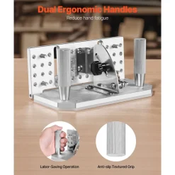 VEVOR Belt Grinder Knife Jig, 85° - 115° Adjustable Belt Sander Knife Sharpening Jig with Dual Handles, 7.68