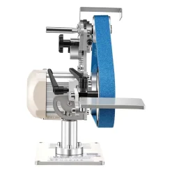 VEVOR Belt Grinder Sander with VFD, 30 x 1-Inch Variable Speed Belt Polisher, 550W Polishing Grinding Machine with 2 Grinding Modes & 3PCS Sanding Belts for Metalworking, Knife Making