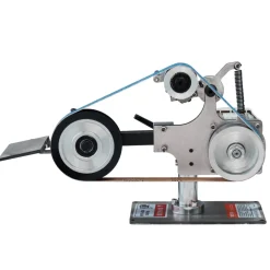 VEVOR Belt Grinder Sander, 30 x 1-Inch Variable Speed Belt Polisher with VFD, 550W Polishing Grinding Machine with 2 Grinding Moulds & 3PCS Sanding Belts for Metalworking, Knife Making
