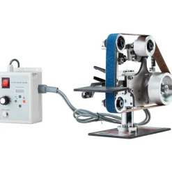 VEVOR Belt Grinder Sander, 30 x 1-Inch Variable Speed Belt Polisher with VFD, 550W Polishing Grinding Machine with 2 Grinding Moulds & 3PCS Sanding Belts for Metalworking, Knife Making