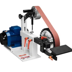 VEVOR Belt Grinder Sander, 72 x 2-Inch Variable Speed Belt Polisher with VFD, 1500W 2HP Polishing Grinding Machine with 3 Grinding Moulds & 3PCS Sanding Belts for Metalworking, Knife Making