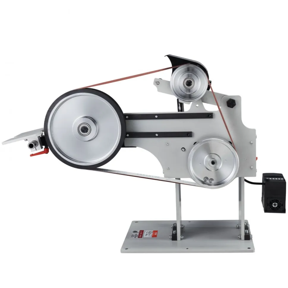 VEVOR Belt Grinder Sander, 72 x 2-Inch Variable Speed Belt Polisher with VFD, 1500W Knife Sharpener with 3 Grinding Moulds & 3PCS Sanding Belts for Metalworking, Compatible with 72"- 82*2" Belts