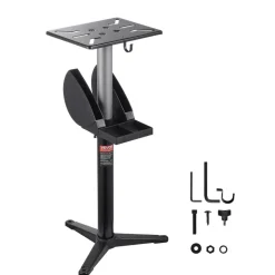 VEVOR Bench Grinder Stand, Bench Grinder Vise Floor Pedestal with 12