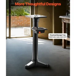 VEVOR Bench Grinder Stand, Heavy-Duty Bench Grinder and Vise Floor Pedestal with 10.6