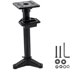 VEVOR Bench Grinder Stand, Heavy-Duty Bench Grinder and Vise Floor Pedestal with 10.6